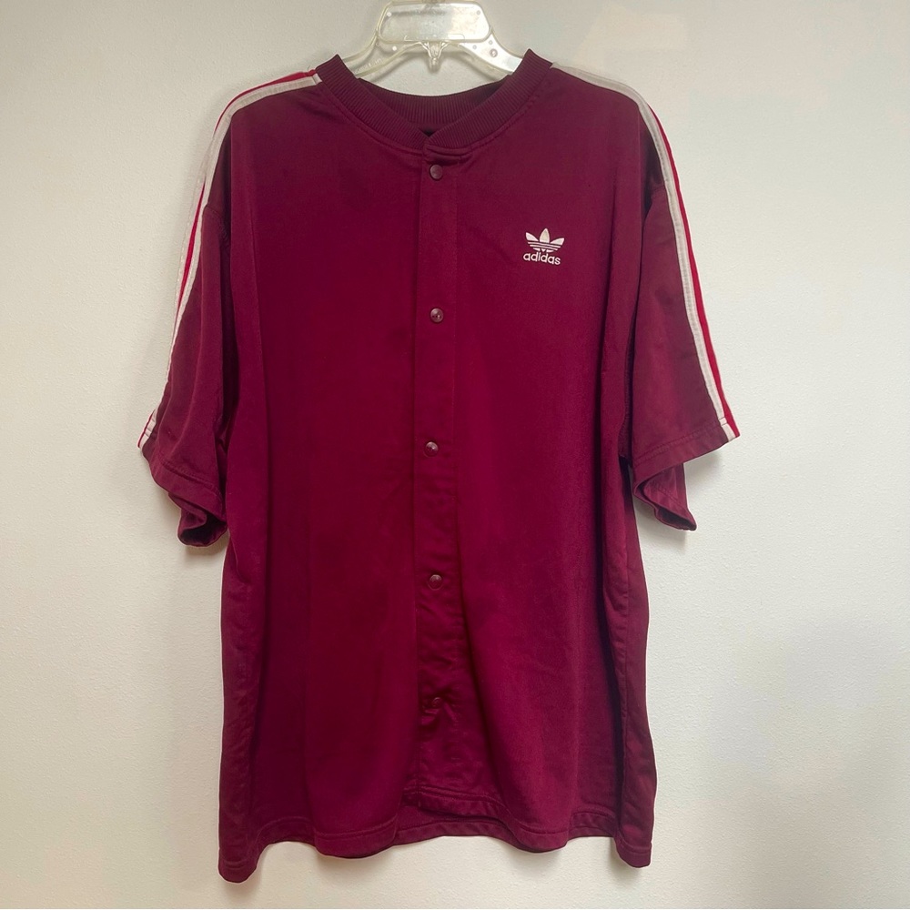Vintage Adidas 90’s mauve jacket/T-shirt